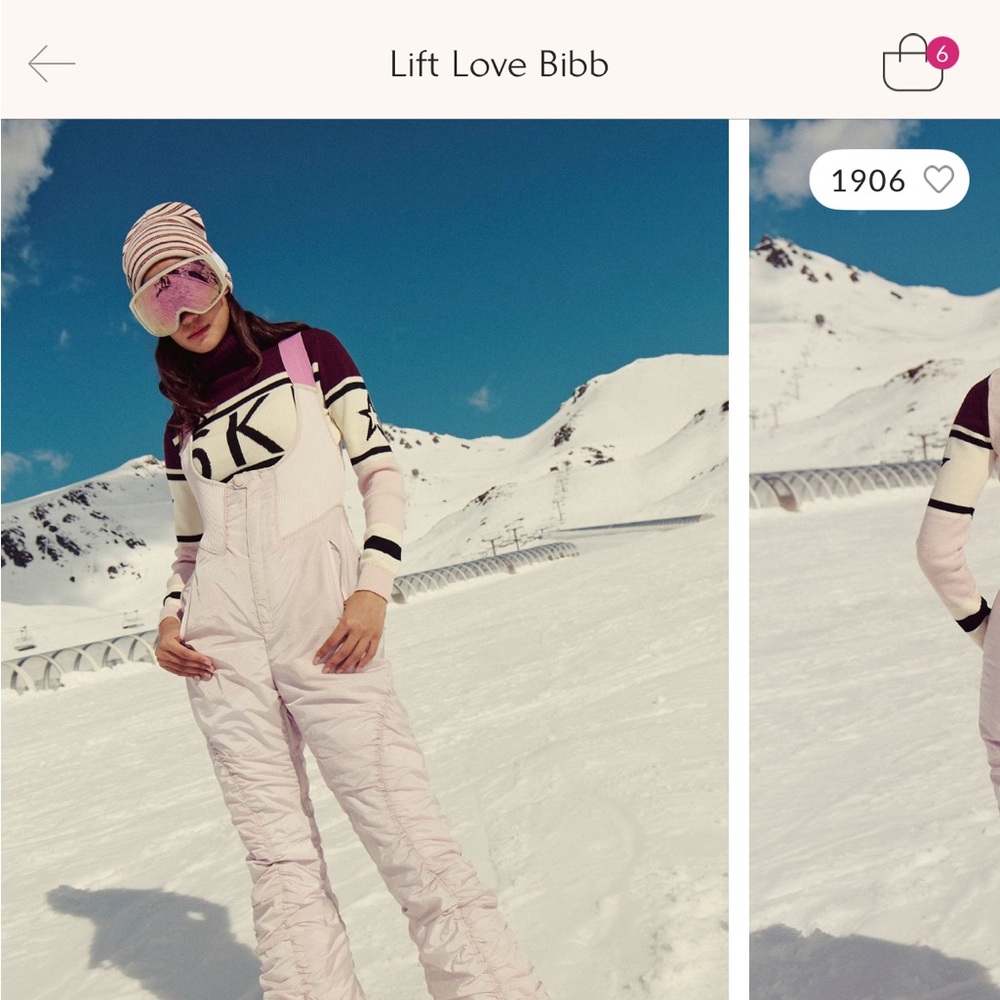 Lift Love Bibb Pink Snow Overalls